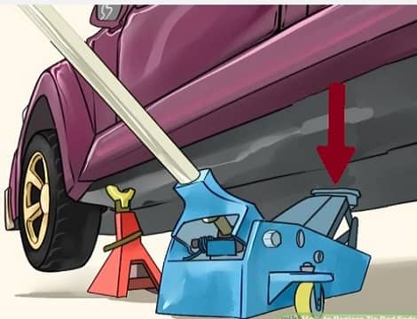 Lower the car to the ground