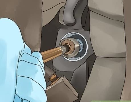 Thread the new inner tie rod end into the steering gear