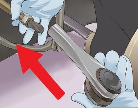 Thread the new outer tie rod end onto the inner tie rod