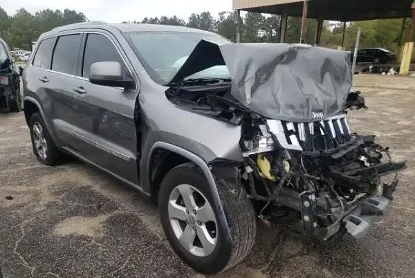 Silver Jeep Srt Crash Under Bridge